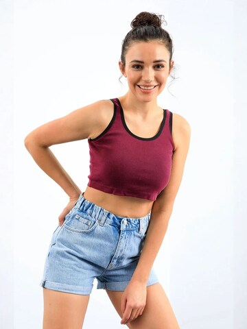 Tommy Life Top in Red
