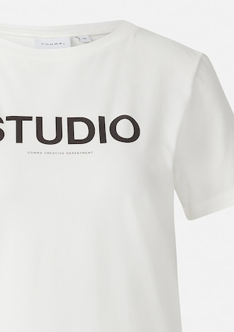 COMMA T-Shirt in Weiß