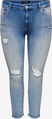 ONLY Carmakoma Skinny Jeans 'Willy' in Blauw: voorkant