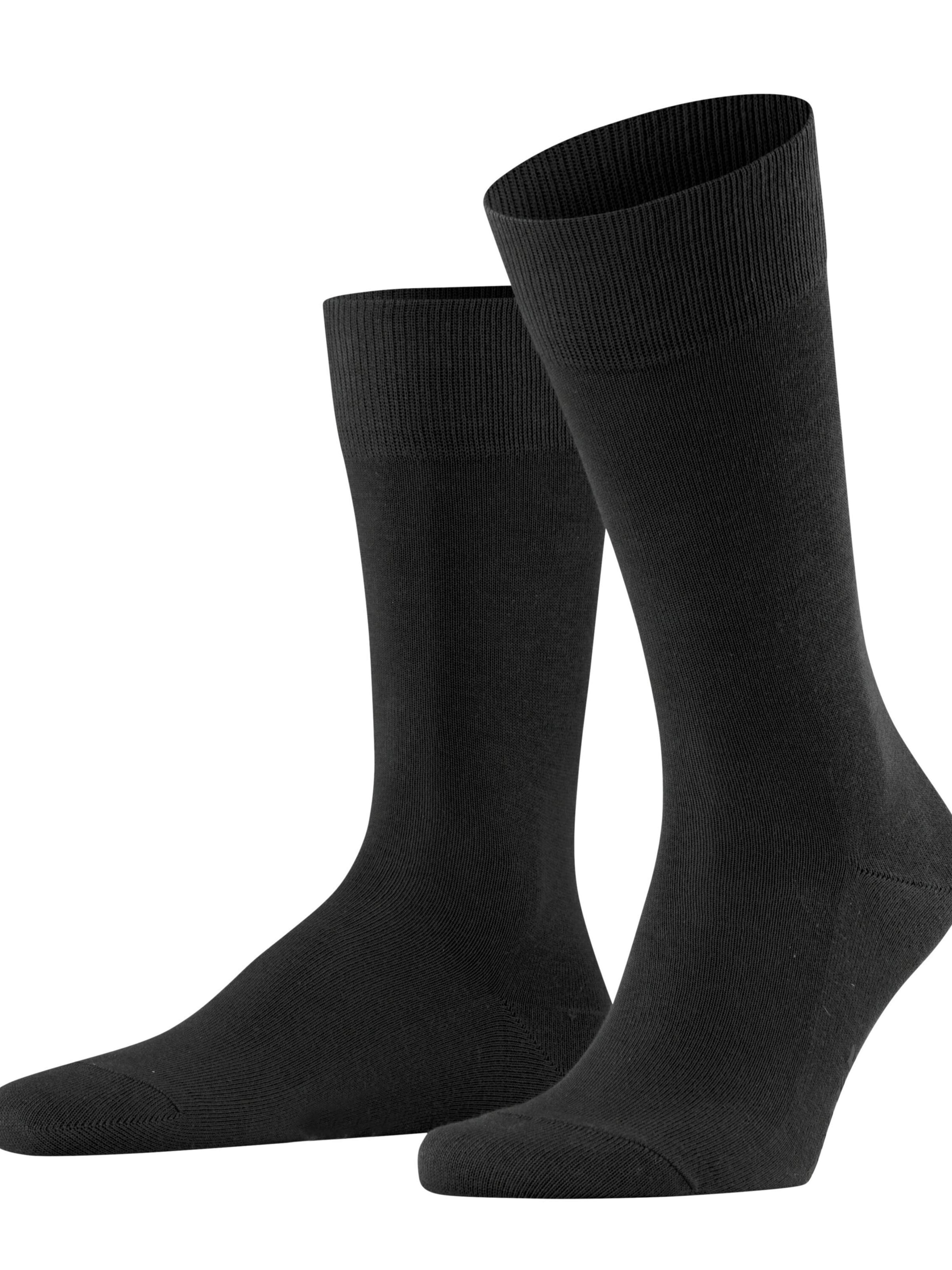 FALKE Socken 'Family'‌‌‌‌‌‌ in Schwarz: Vorderseite