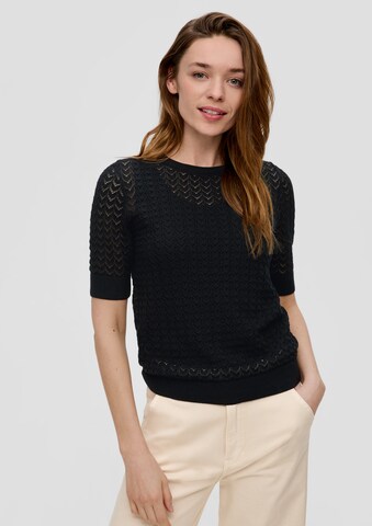 s.Oliver Sweater in Black: front