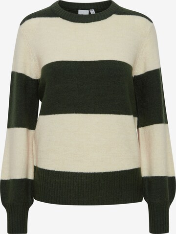 Pull-over 'Eden' ICHI en beige : devant