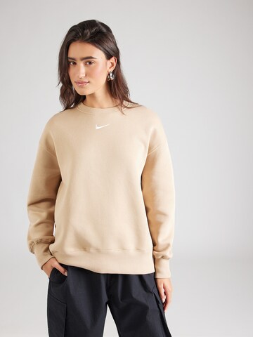 Nike Sportswear Tréning póló 'PHNX FLC' - barna: elől