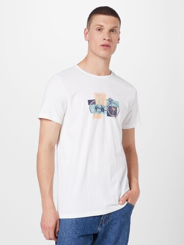 T-Shirt 'BLAIZE' Ragwear en blanc : devant