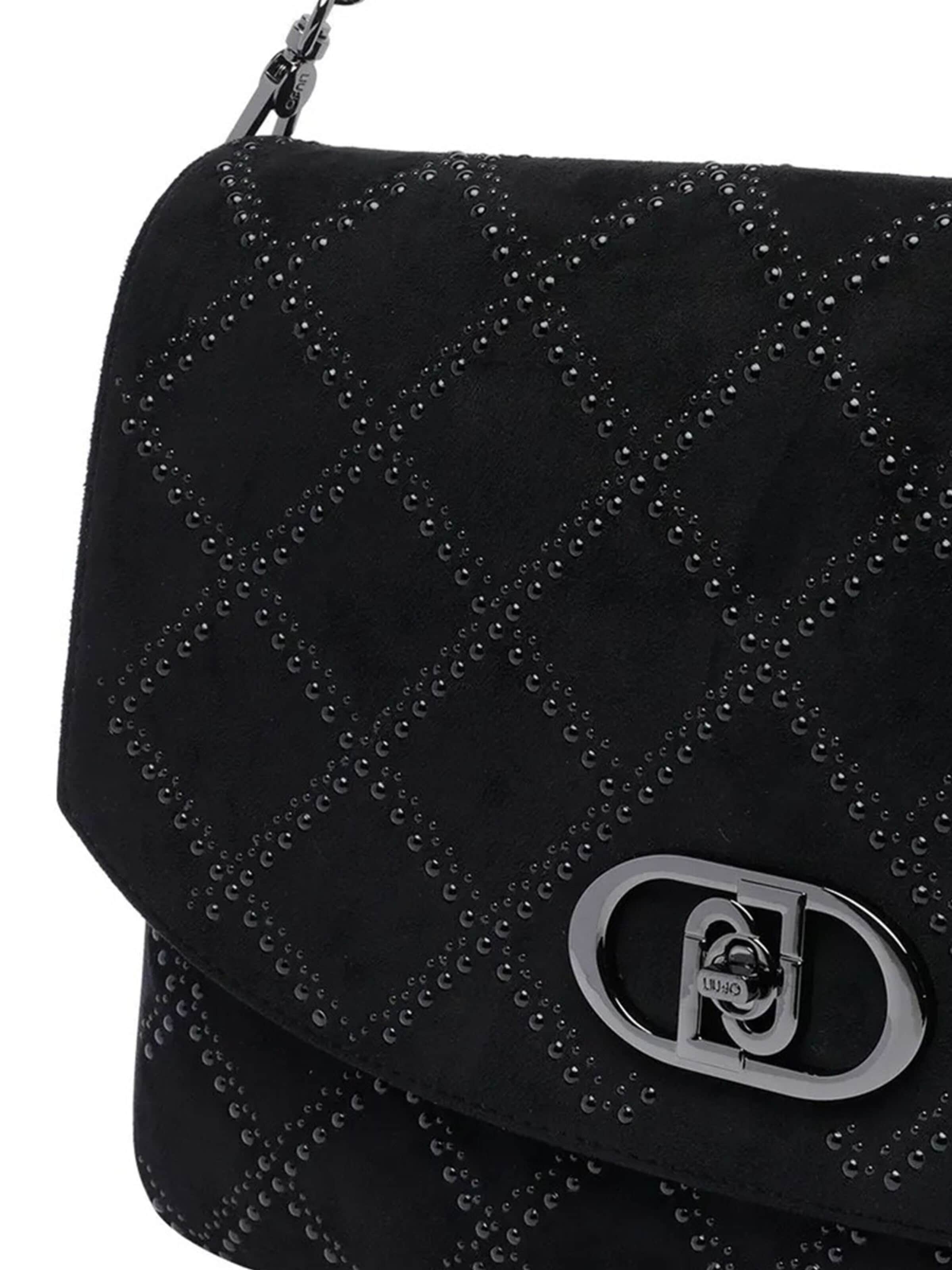 Liu Jo - Bolso de hombro 'Liu Jo Flat Handbag with studs' en negro
