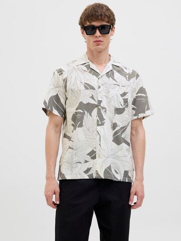 JACK & JONES Средняя посадка Рубашка 'JPRBLUBahamas' в Серый: спереди