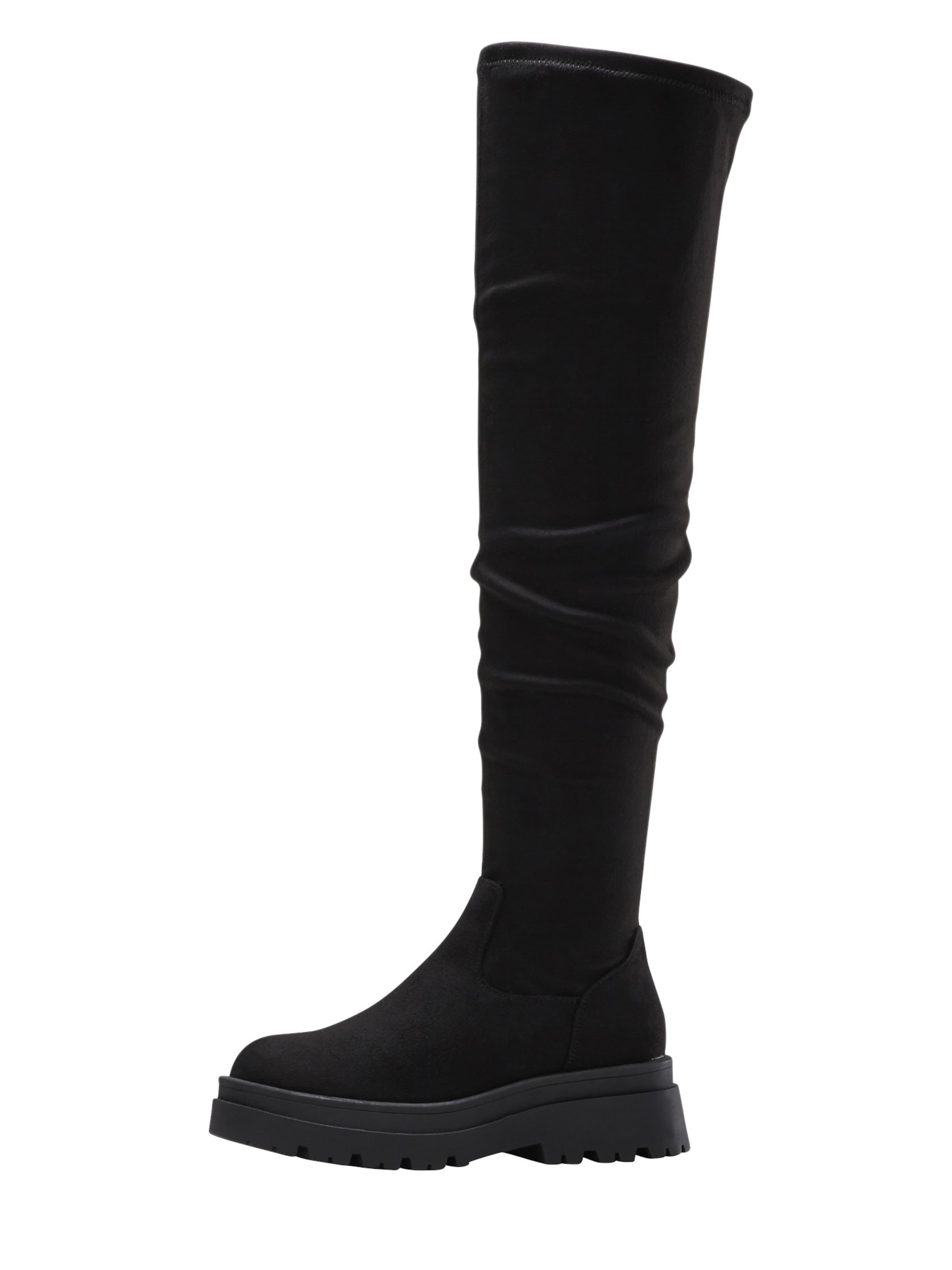 bonprix Overknees i svart: framsida