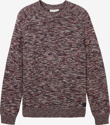 Pull-over TOM TAILOR en rouge : devant