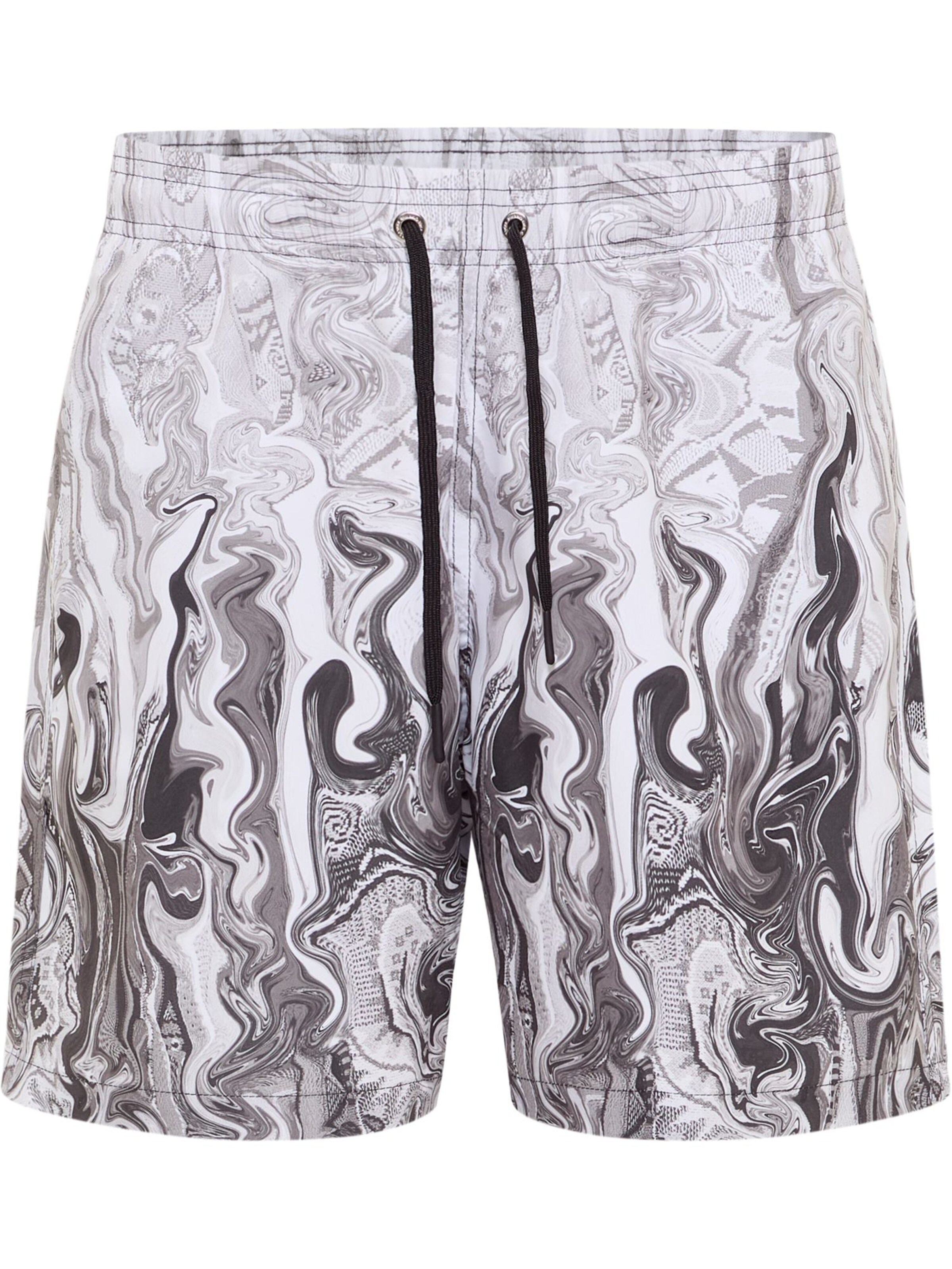 Carlo Colucci Regular Bathing trunks 'Eiberger' in Grey: front