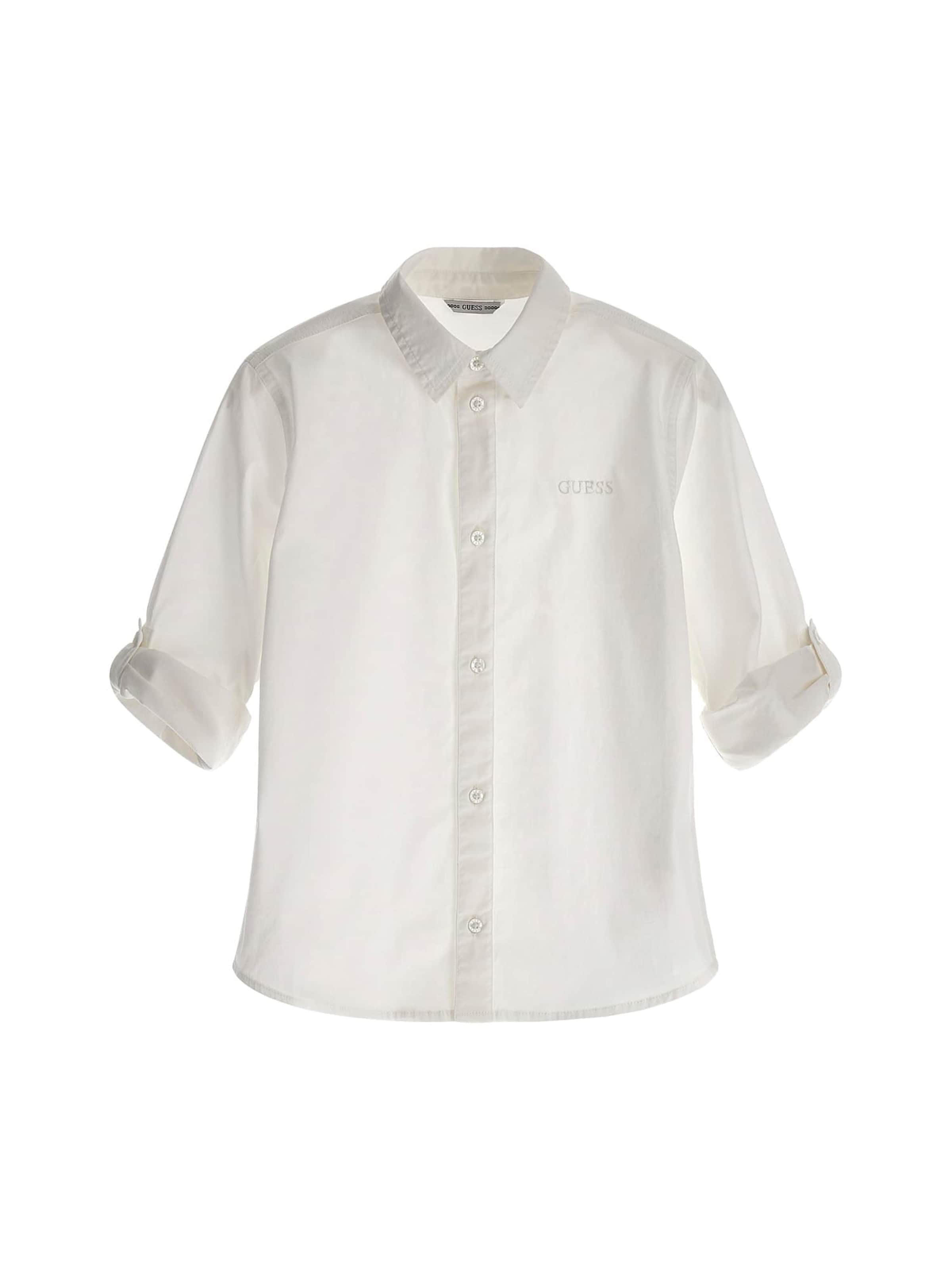 GUESS Regular fit Button Up Shirt in White: front