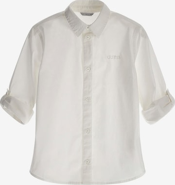 GUESS Regular fit Button Up Shirt in White: front