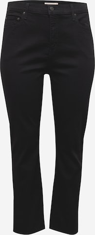 Levi's® Plus Regular Farkut '724™ High Rise Straight' värissä musta: etupuoli