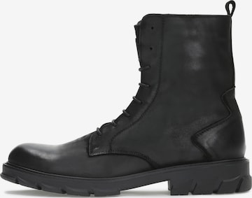 Kazar Lace-Up Boots in Black: front