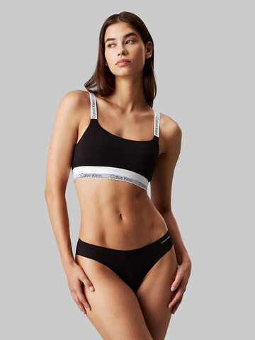 Calvin Klein Bustier BH in Schwarz: Vorderseite