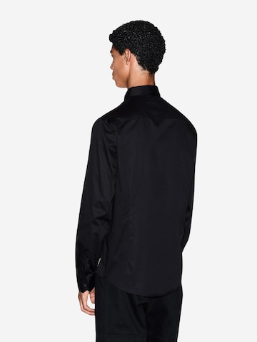 Slim fit Camicia business '8NZCBD ZN10Z' di ARMANI EXCHANGE in nero