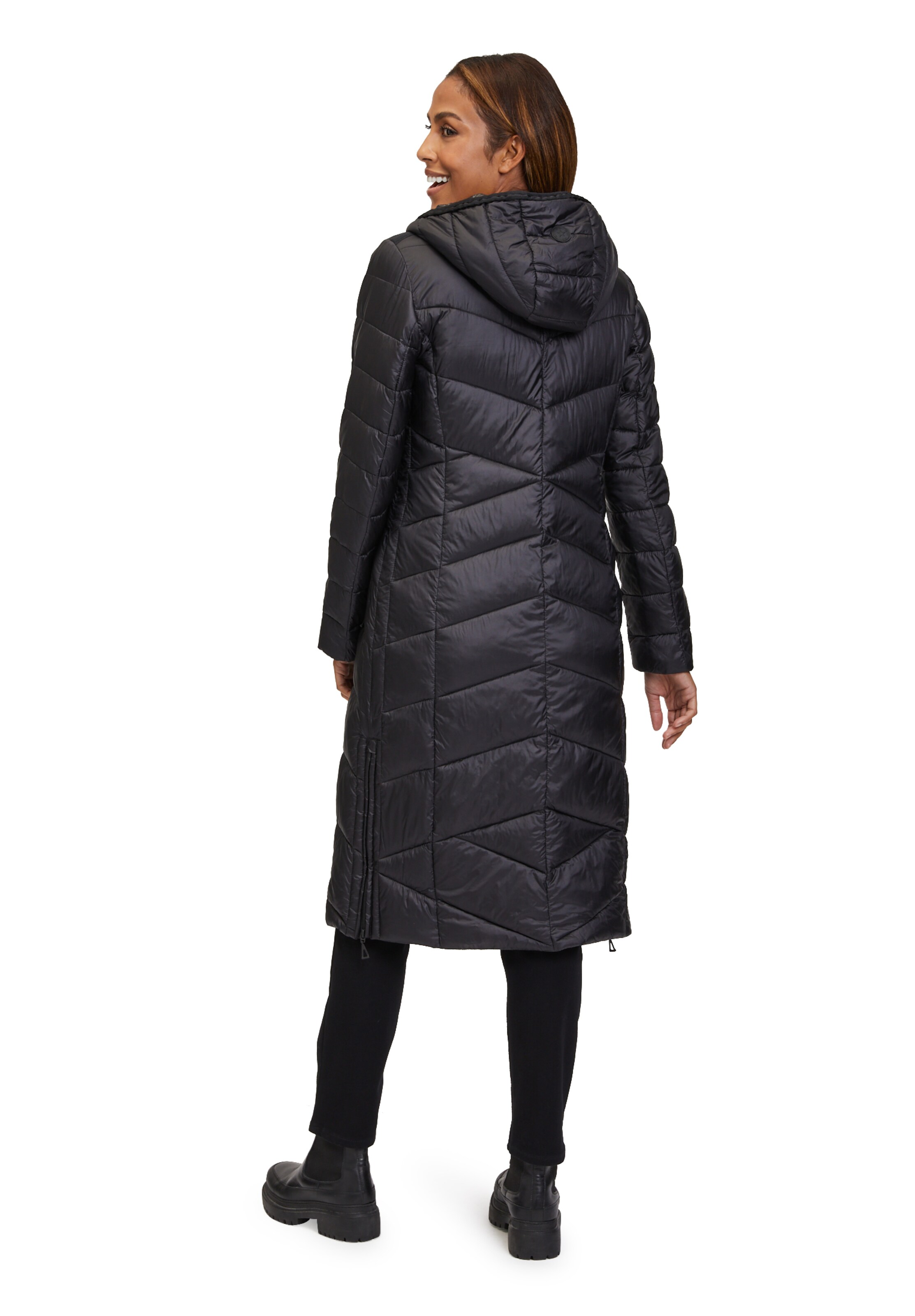 GIL BRET Wintermantel in Zwart