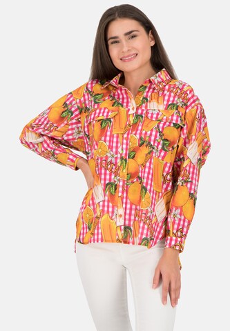 Frogbox Blouse 'Vichy' in Gemengde kleuren: voorkant