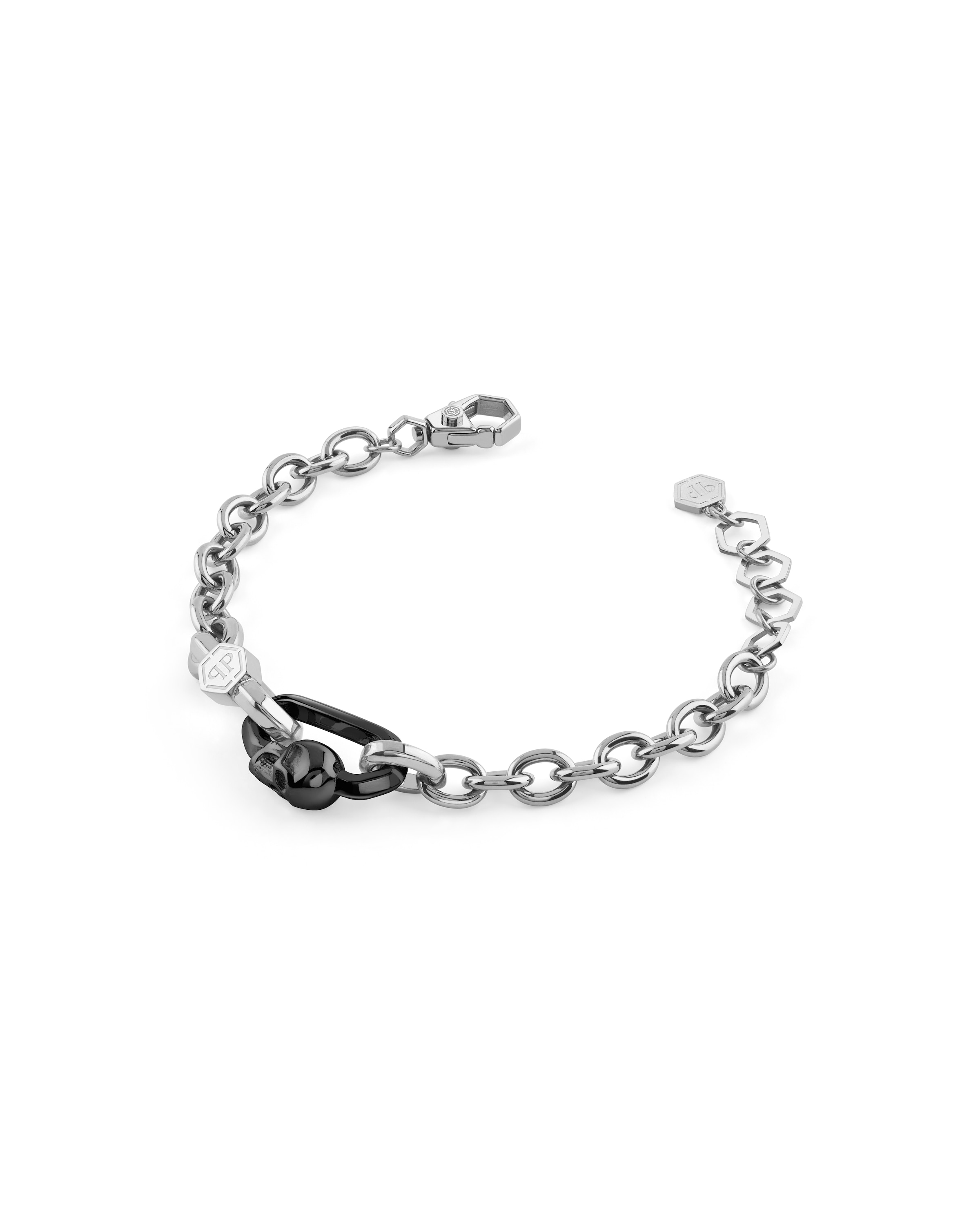 Bracelet 'PLEIN EDGE' Philipp Plein Jewellery en argent : devant