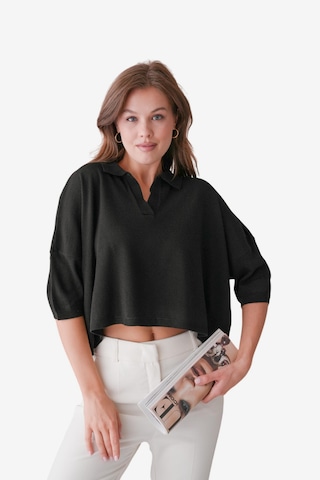 Pull-over WOMAN VISION en noir : devant