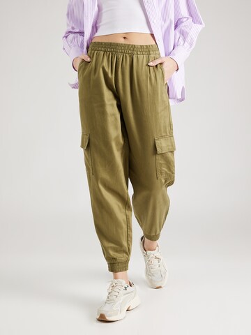 Tapered Pantaloni cargo 'FADUMA-COVE' di ONLY in verde: frontale