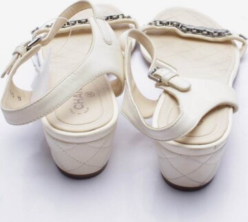 CHANEL Sandals & High-Heeled Sandals in 39,5 in White
