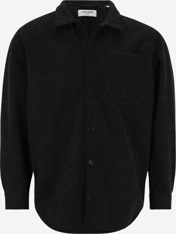 Jack & Jones Plus Regular fit Button Up Shirt 'ZAC' in Black: front