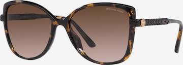 Lunettes de soleil 'MALTA' Michael Kors en marron : devant