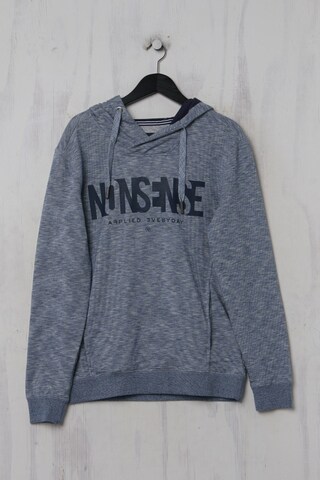 Reserved Sweatshirt & Zip-Up Hoodie in S in Blue: front