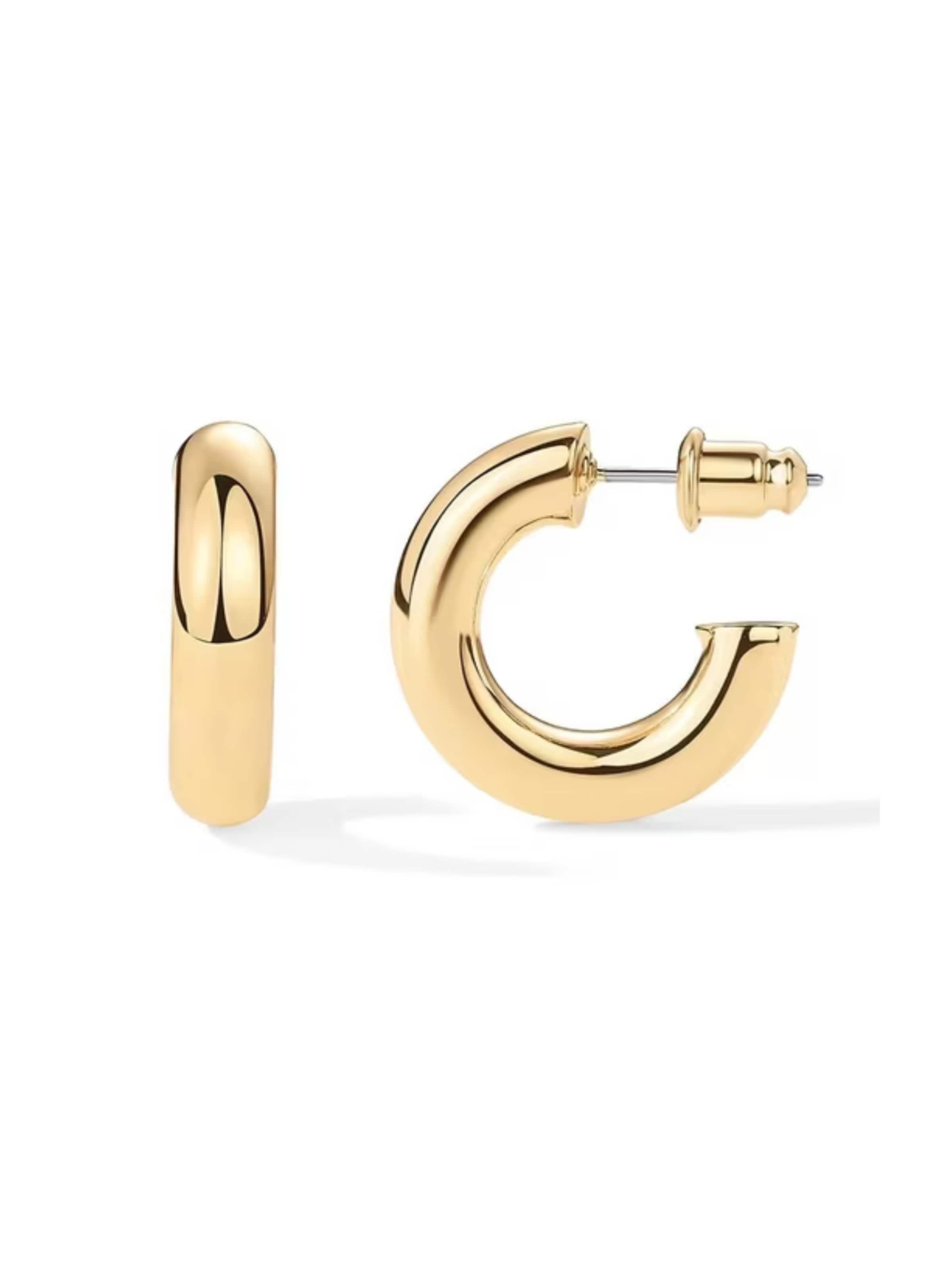 ROUGEMONT Jewellery Ohrringe 'Trendige Creolen Ohrringe 2,0cm'‌‌‌‌‌‌‌‌‌‌ in Gold: Vorderseite