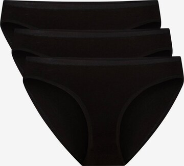 Slip di Bamboo basics in nero: frontale