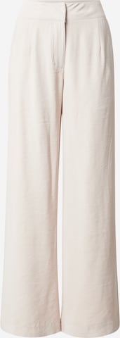Wide leg Pantaloni di Oasis in beige: frontale