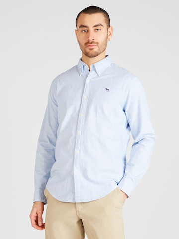 Abercrombie & Fitch Regular Fit Skjorte i blå: forside