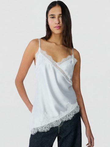 Bershka Top - Modrá: predná strana