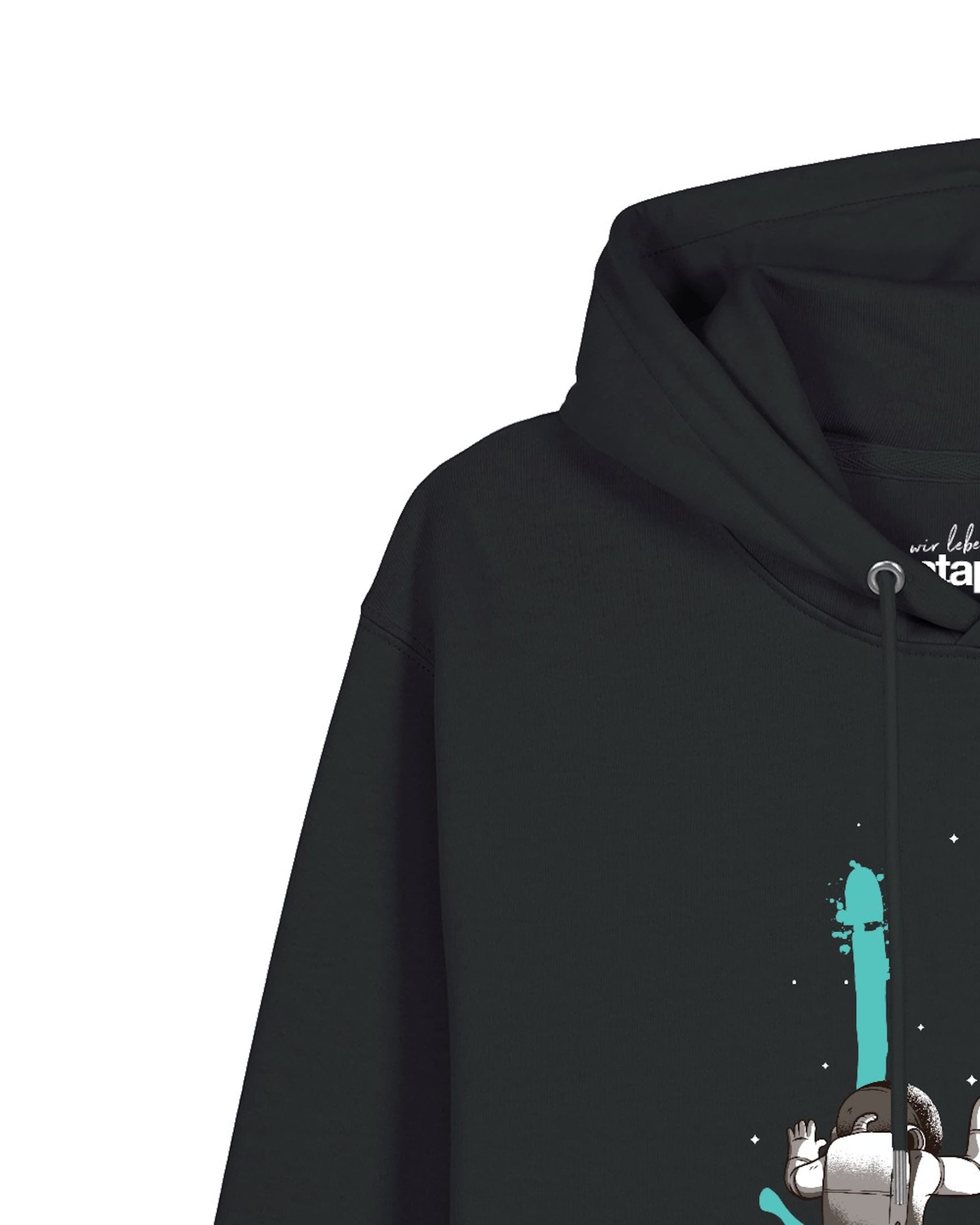 Sweat-shirt 'Graffiti Astronaut' Watapparel en noir