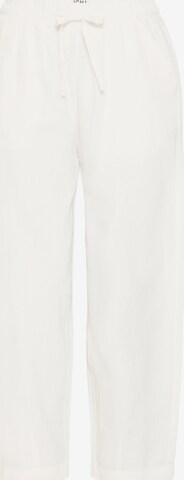 ICHI - Calças 'Linno' em branco: frente