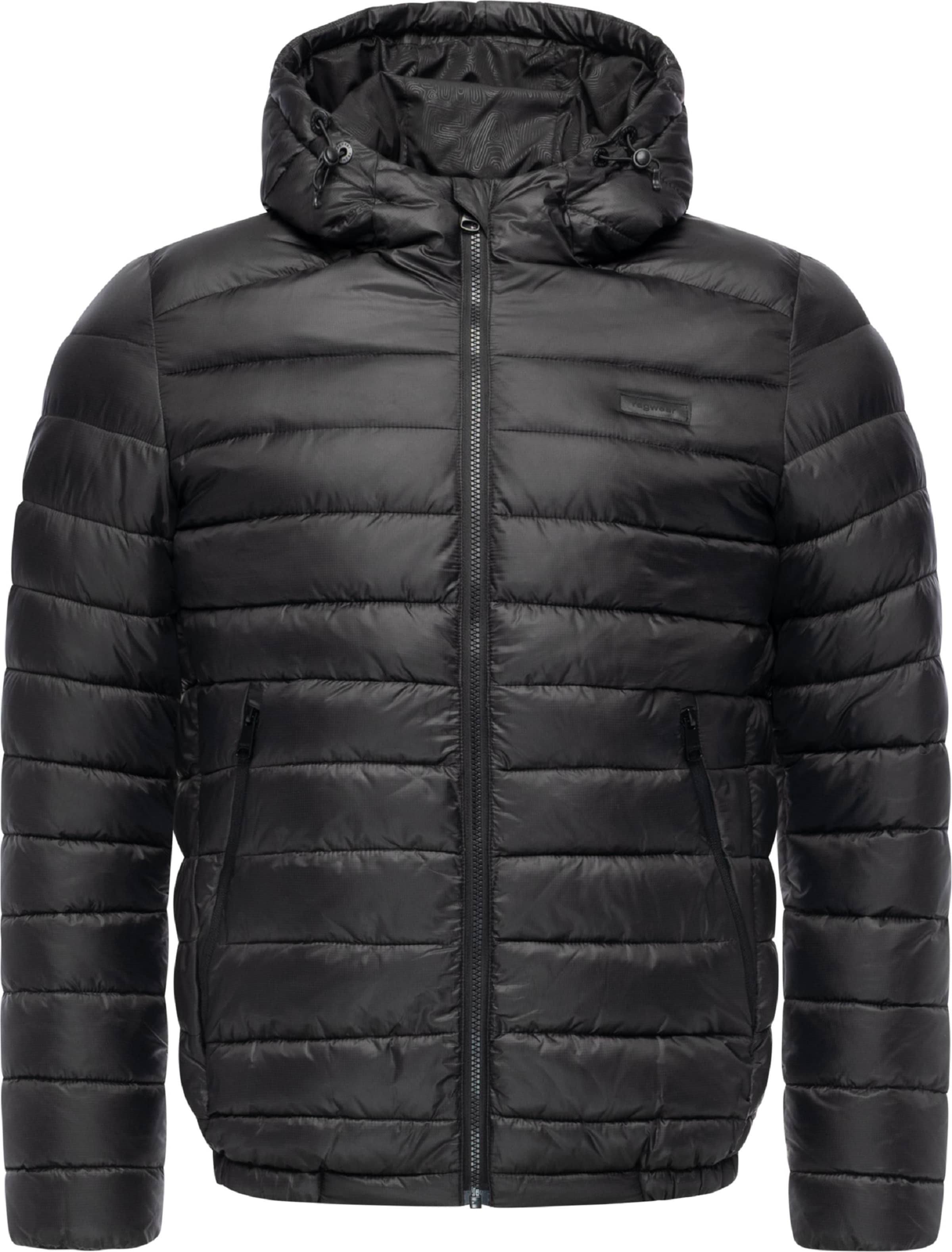 Ragwear Winter jacket 'Vellos' in Black: front