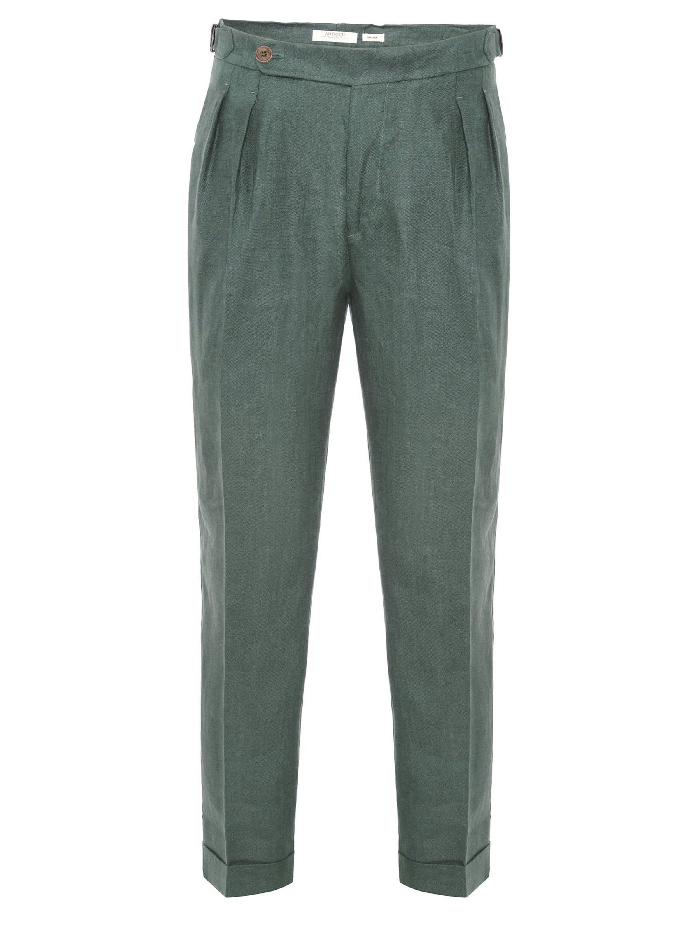 Regular Pantalon Antioch en vert : devant