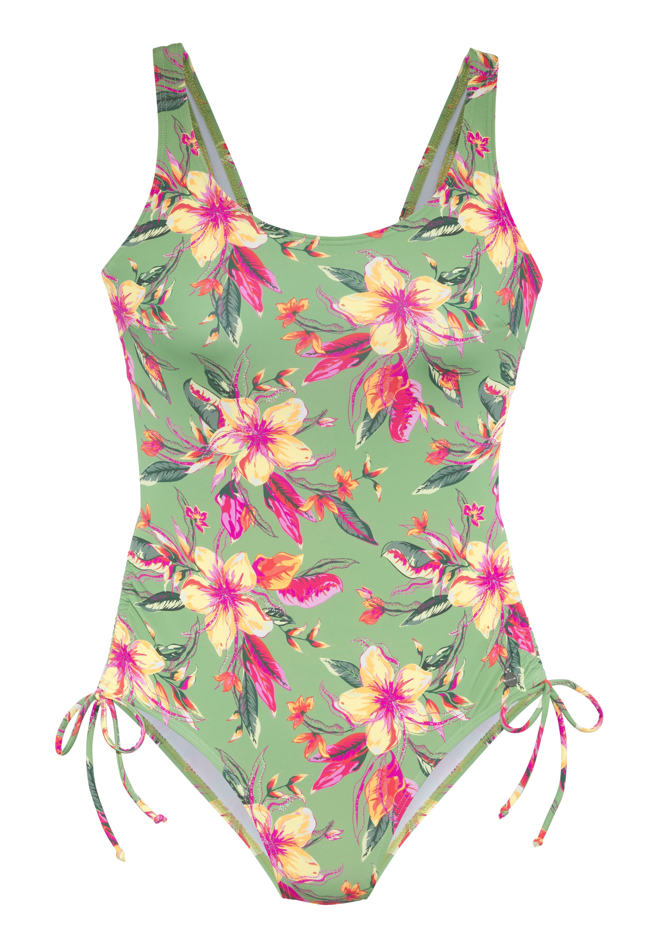 Costume intero &#x27;Malia&#x27; di LASCANA in verde: frontale