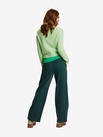 Wide Leg Pantalon à pince ESPRIT en vert