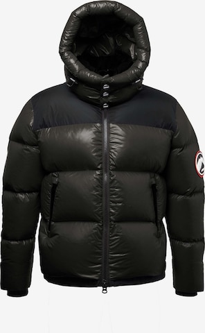 JACK1T Outdoorjas ' Expedition Parka Puffer ' in Groen: voorkant