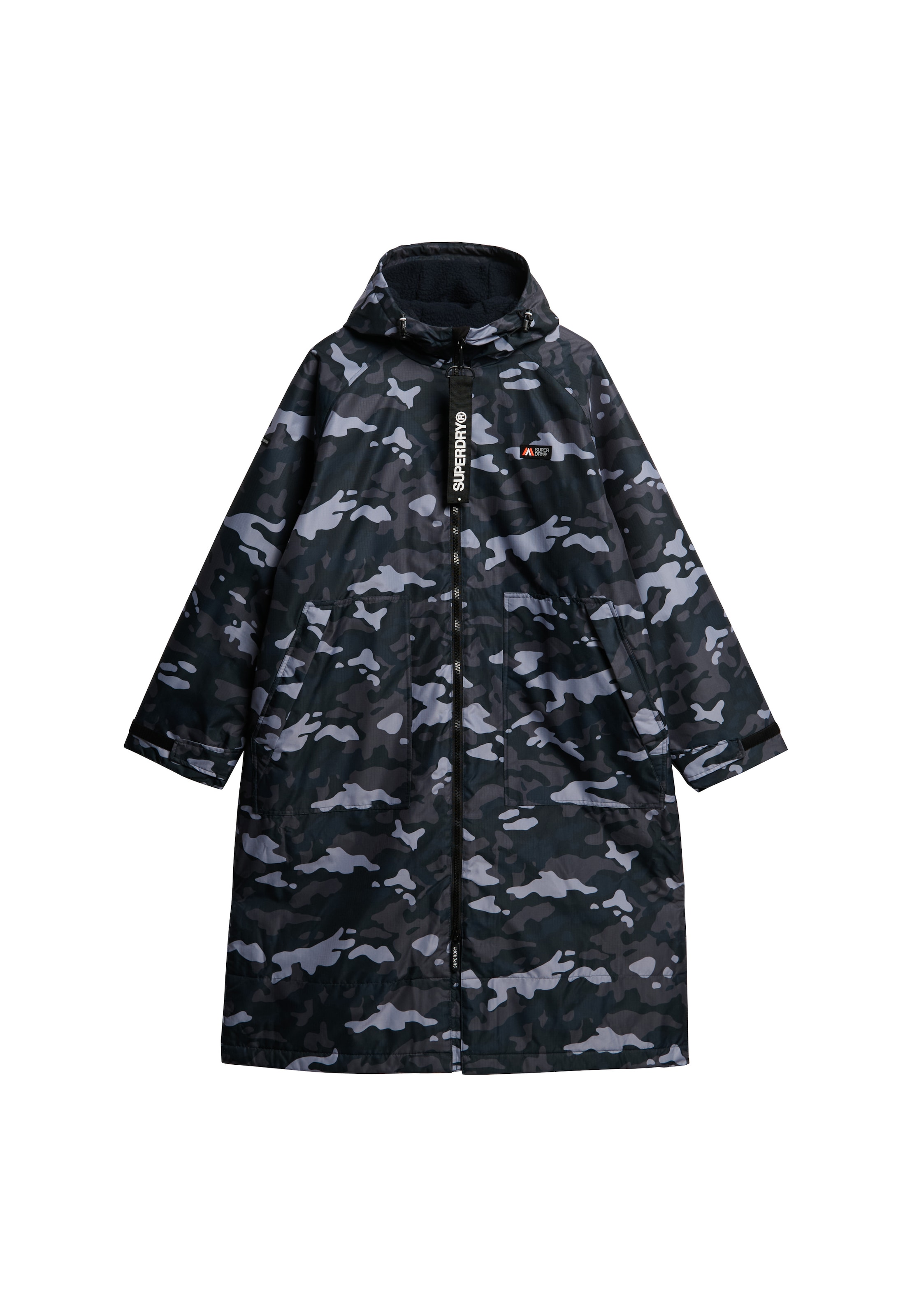 Manteau mi-saison Superdry en bleu : devant