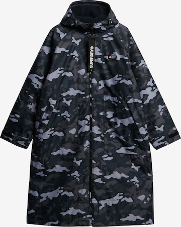Manteau mi-saison Superdry en bleu : devant