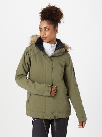 ROXY Outdoorjacke 'MEADE' in Grün: predná strana