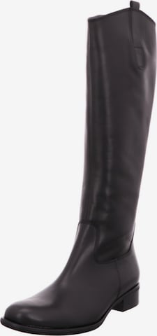 GABOR Boots 'Weitschaftstiefel Damen 8035.04.005 Glattleder in schwarz' in Schwarz: Vorderseite