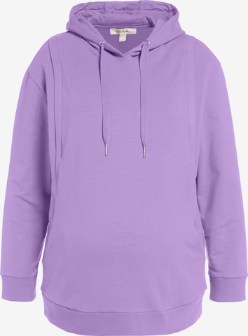 Ulla Popken Sweatshirt in Lila: voorkant