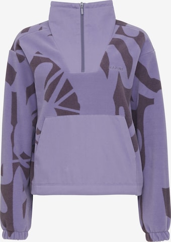 mazine Sweatshirt ' Danbury Half Zip ' in Purple: front