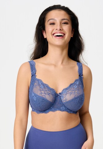 LingaDore T-shirt Bra in Blue: front