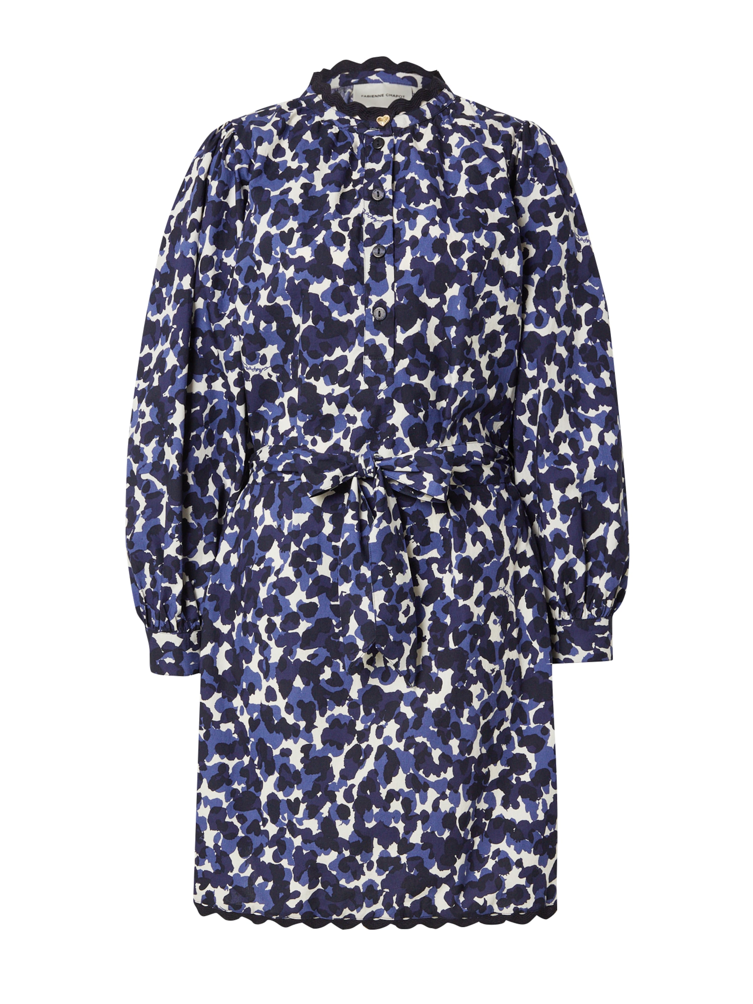 Fabienne Chapot Платье-рубашка 'Diaz' в Синий: спереди