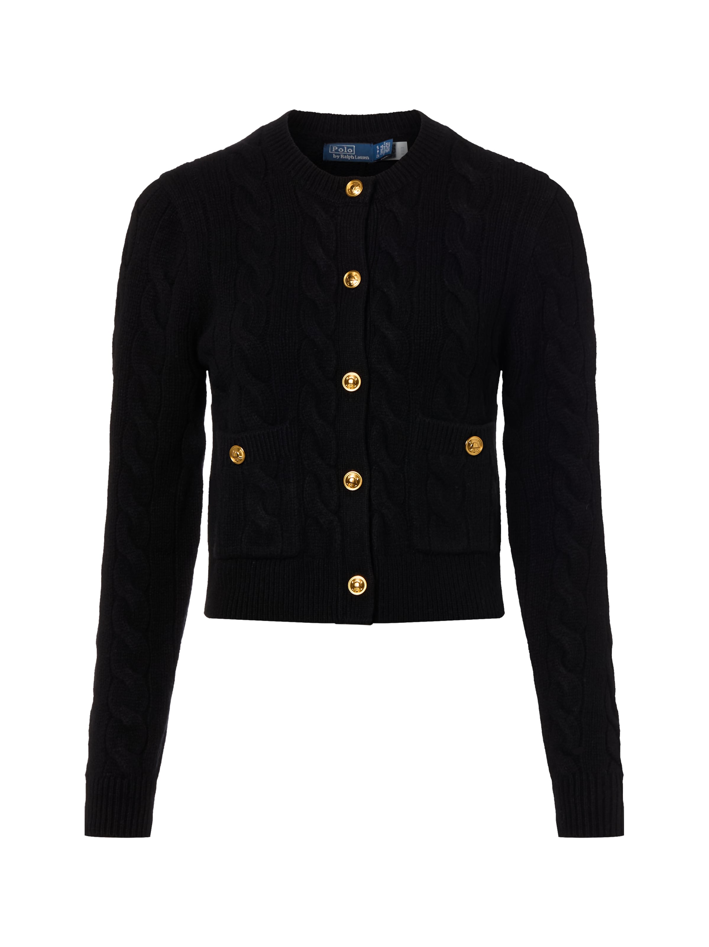 Polo Ralph Lauren Strickjacke in Schwarz: Vorderseite