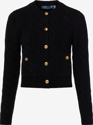 Polo Ralph Lauren Knit cardigan in Black: front